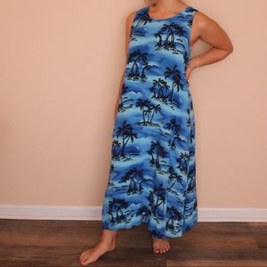 DESERT SHORES Hawaiian Vacation Beach Dress